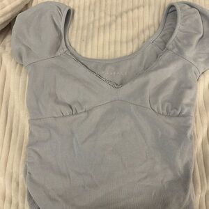 Aeropostale Sky Blue Ribbed Tank